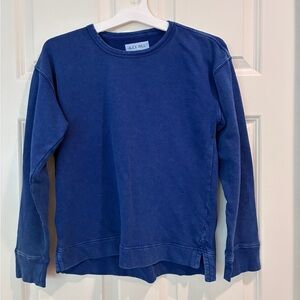 Alex Mill Navy Textured Knit Top